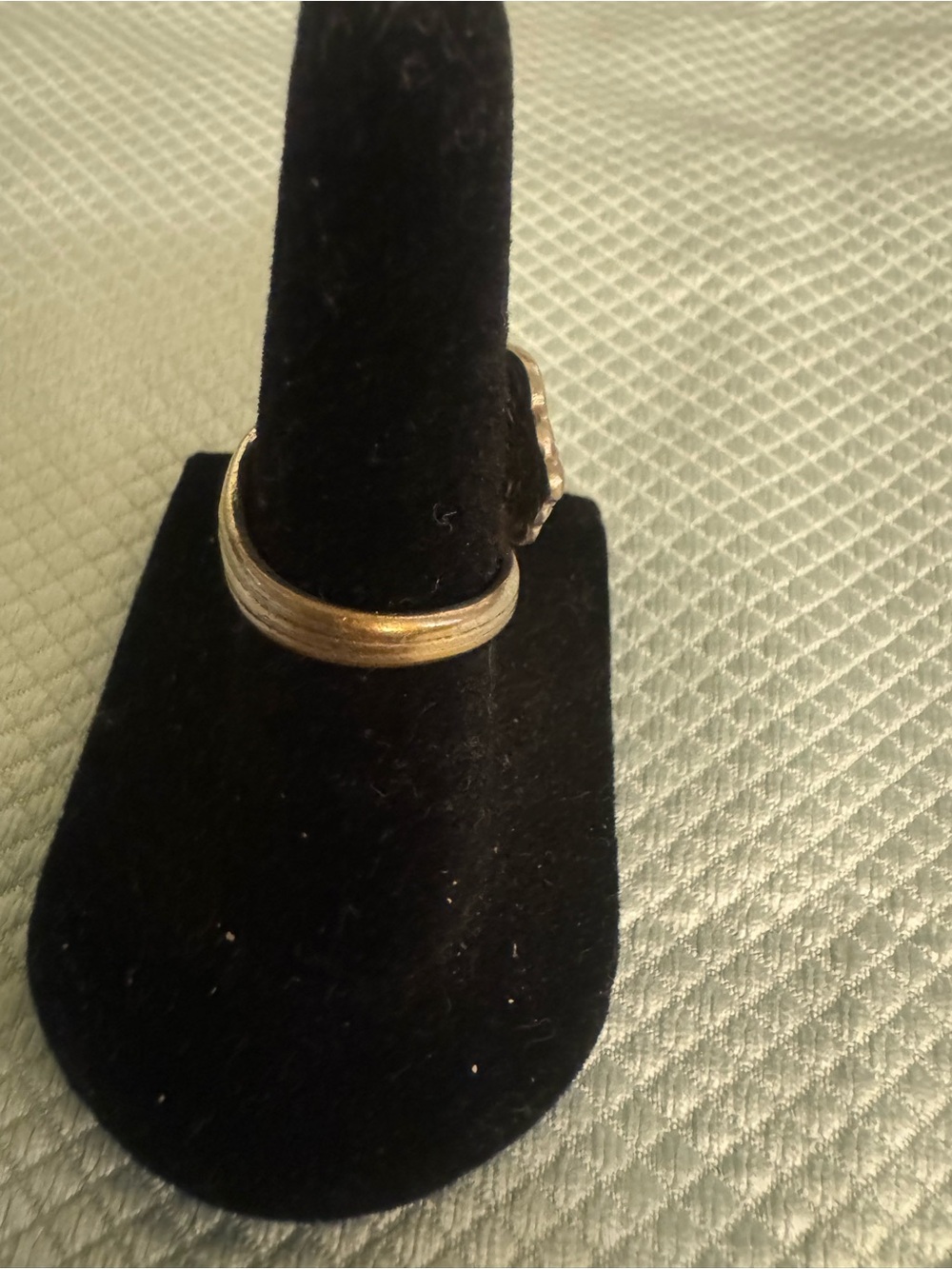Vintage Oneida Silver Floral Spoon Ring Sz 5 - Picture 6 of 8